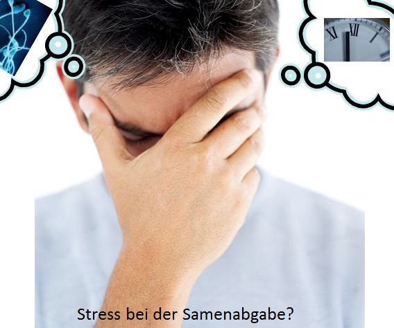 Stress bei der Samenabgabe während der IVF